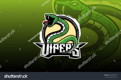 Viper Snake Mascot Vector Angry Viper Stock Vector Royalty Free
