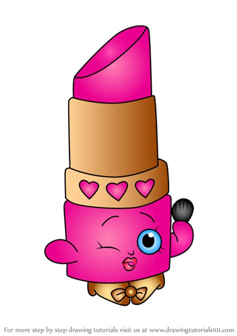 learn how to draw lippy lips from shopkins shopkins step by step drawing tutorials