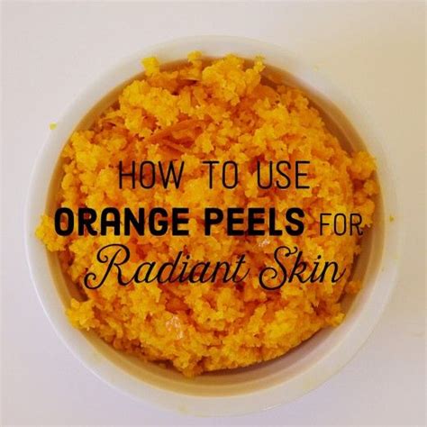Orange Peel Face Masks For Glowing Skin Orange Peels Uses Orange