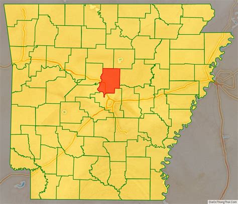 Map Of Faulkner County Arkansas Địa Ốc Thông Thái