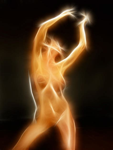 Glowing Fractal Nude Woman Photograph By Chris Maher Fine Art America