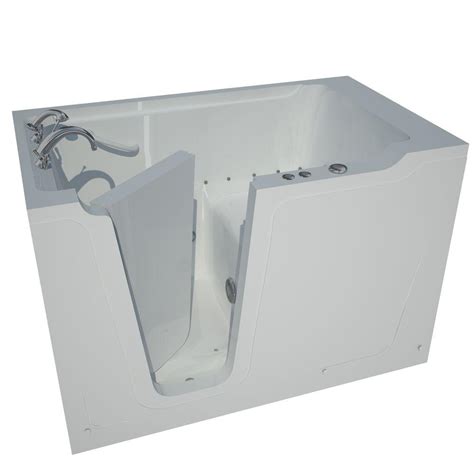 Universal Tubs Nova Heated 5 Ft Walk In Air Jetted Tub In White With