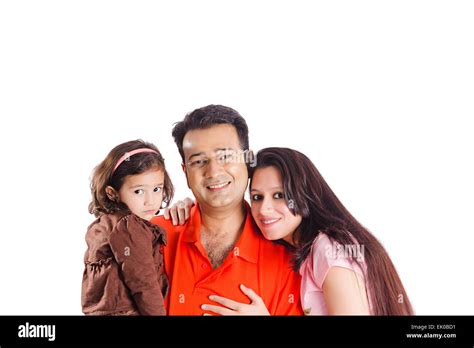 Indian Parents And Daughter Caring Stock Photo Alamy
