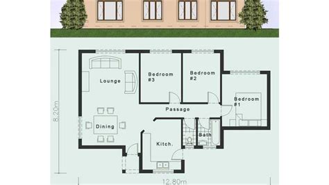 3 Bedroom House Plans With Photos In Uganda Garage And Bedroom Image