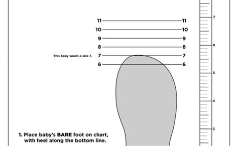 Printable Shoe Size Chart Activity Shelter Otosection