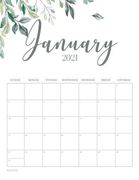 You can print the calendar page directly or download templates and print from any printer. Minimal Botanical 2021 Free Printable Calendar - World of ...