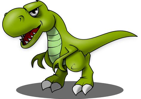 Trex Clipart Animated Animated Dinosaur Png Download Full Size