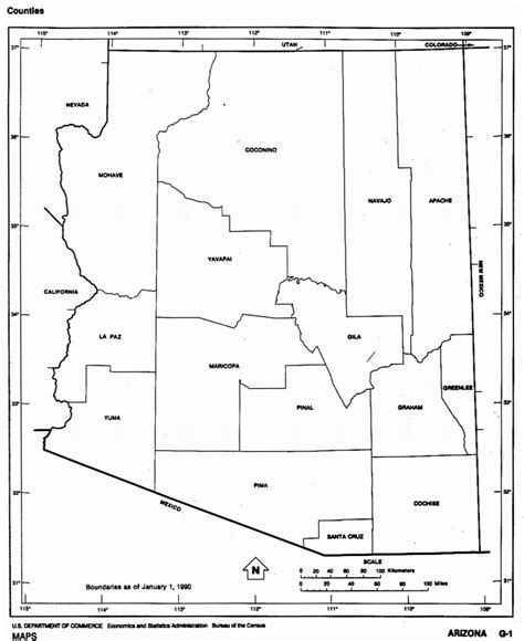 Arizona Free Map Free Printable Map Of Arizona Printable Maps