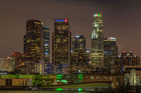 Photo Of The Week Los Angeles Skyline By Night Gate To Adventures