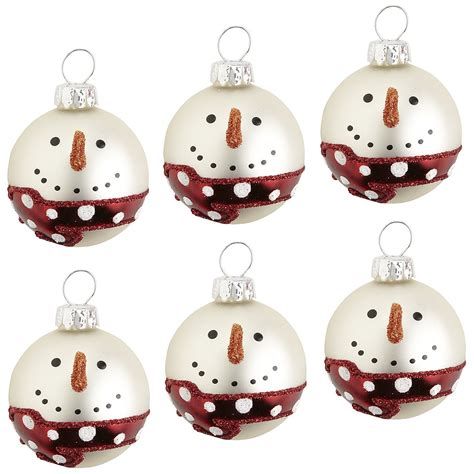 Snowman Ornament Set Christmas Ornaments Diy Christmas Ornaments