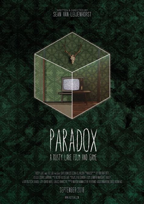 The official poster of Paradox: A Rusty Lake Film & Game! - Rusty Lake Blog