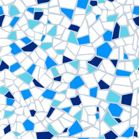 Seamless Mosaic Tile Pattern Vector Stock Vector Illustration Of