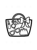 Handbag Handtasche Malvorlagen sketch template