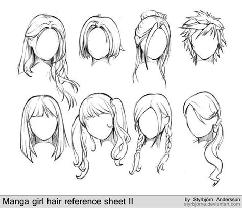Chibi Hair Template Chibi Free Printable Sample Manga Hair How To