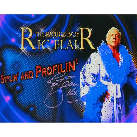 Ric Flair Signed Wrestling Stylin And Profilin 16x20 Photo W16x