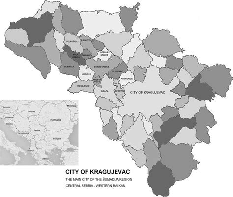 Map Of Kragujevac With Sampling Locations Download Scientific Diagram