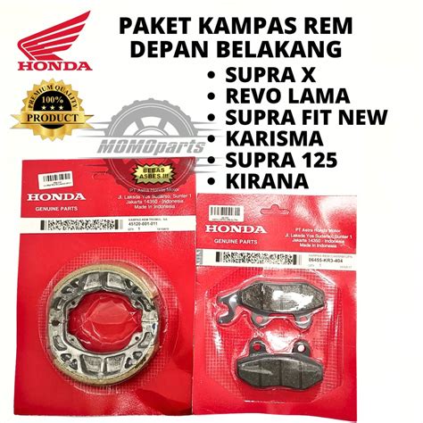 Jual Original Paket Kampas Rem Depan Belakang Tromol 001 Kr3 Honda