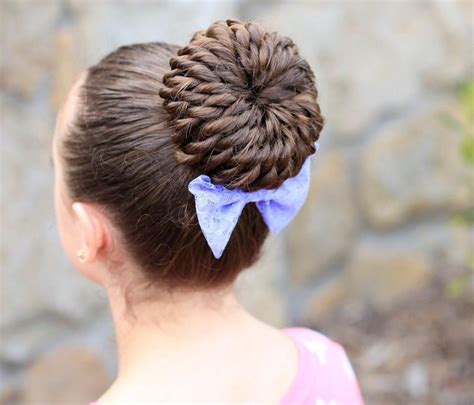 Cute Bun For Dance Recitals Or Just To Get Your Hair Out Of Your Way