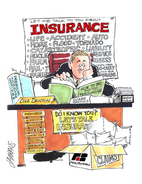 Insurance Cartoon Funny T For Insurance Salesperson
