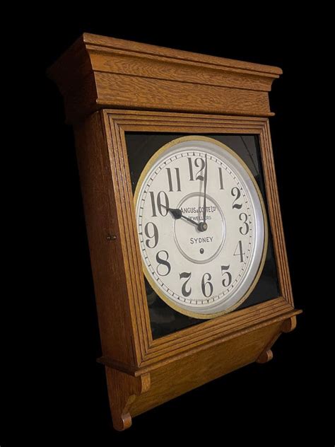 American Sessions Public Wall Clock Circa 1930 Master Clockmakers