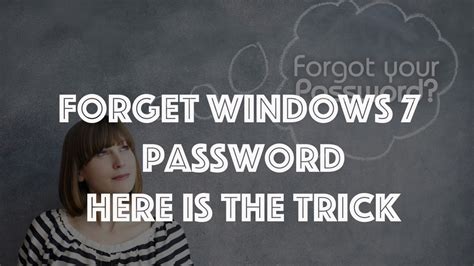 How To Reset Recover Forgotten Windows 7 Password Usb Youtube