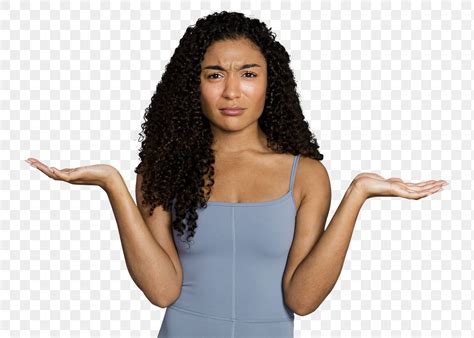 Confused Woman Png Sticker Transparent Premium PNG Rawpixel