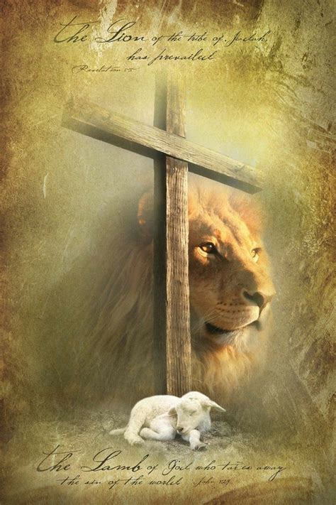 Pin Van Angel Seeker Op Lion Lamb And Dove Christelijke Posters Leeuw