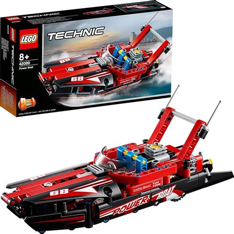 Lego 42089 Technic Power Boat Toy 2 In 1 Hydroplane Speedboat Model