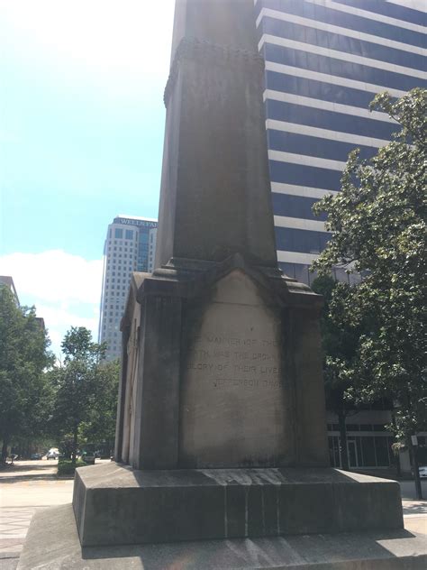 Confederate Monument In Linn Park Covered In Wake Of Virginia Protests