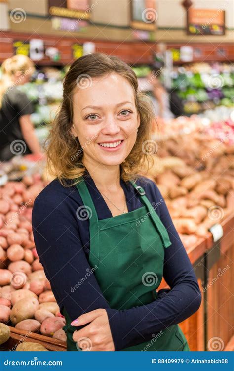 Grocery Store Stock Image Image Of Food Vegetable Female 88409979
