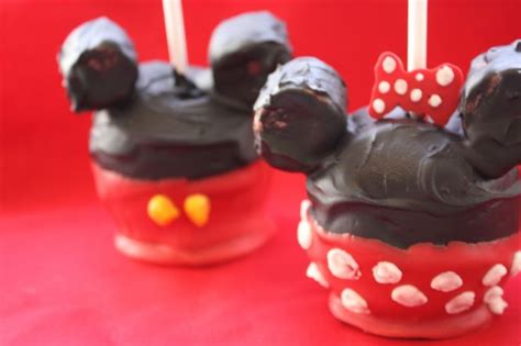 Mickey And Minnie Mouse Chocolate Covered Apples Chocolate Covered