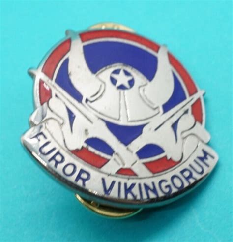 Vietnam War 47th Infantry Division Furor Vikingorum Di Unit Crest Pin