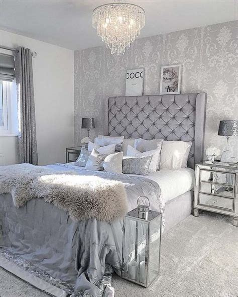 37 Beautiful Silver Bedroom Ideas To Add More Luxury To Your Home