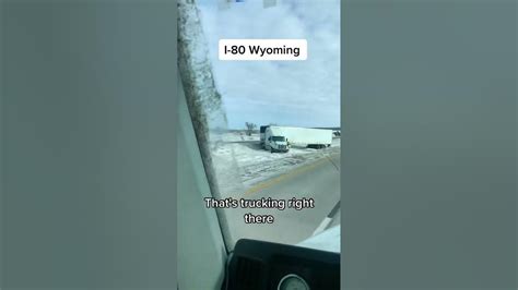 I 80 Wyoming Post Snow Storm Youtube