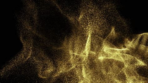 Particles Gold Glitter Award Dust Abstract Royalty Free Video