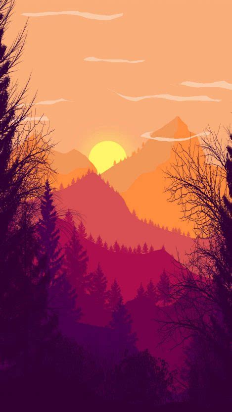 Sweet Sunset Iphone Wallpaper Free Getintopik Landscape Wallpaper