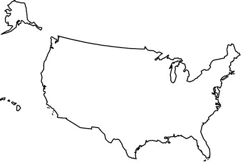 Us Map Outline No States