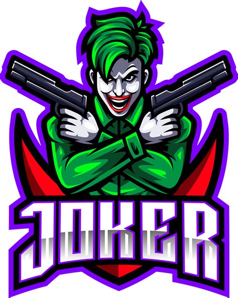 Joker Esport Mascot Logo Design By Visink TheHungryJPEG