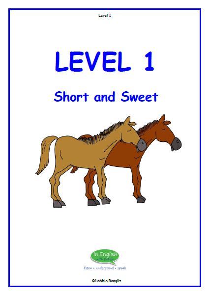 Level 1 Short And Sweet Workbook Debbiebanglit
