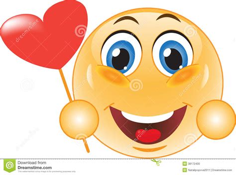 Smiley In Love Stock Vector Illustration Of Icon Banner 38172400