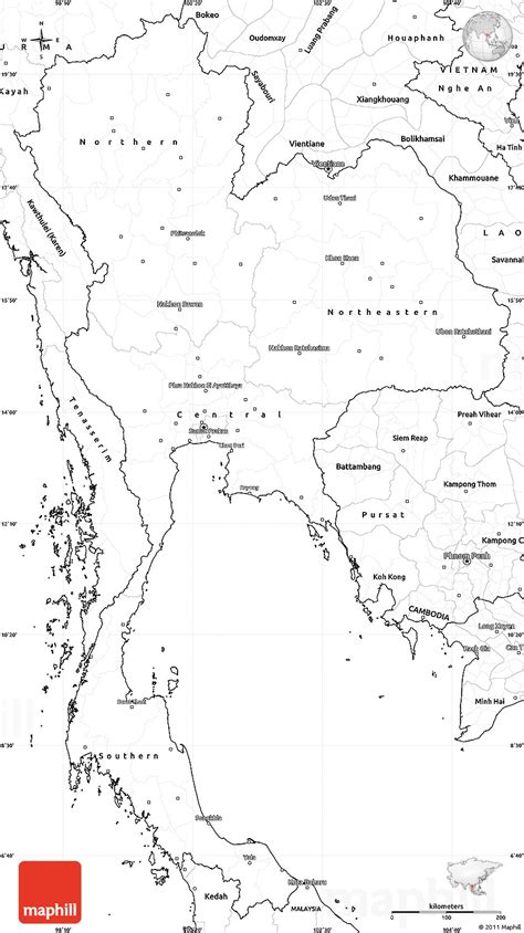 Free Printable Map Of Thailand Printable Templates