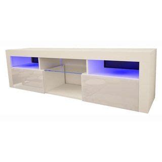 Bari Wall Mounted Floating TV Stand With Color LEDs Overstock Tv Stand