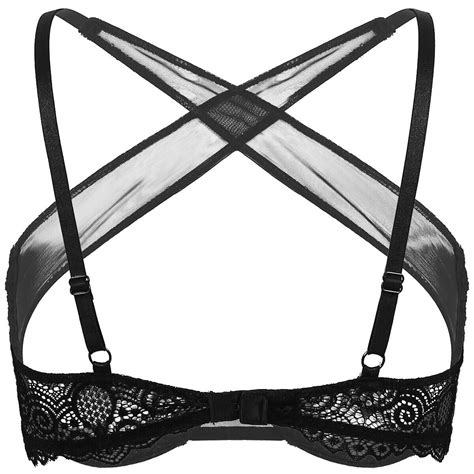 Women Sexy Underwire Push Up Shelf Bra 12 Cup Hollow Out Unlined Bra