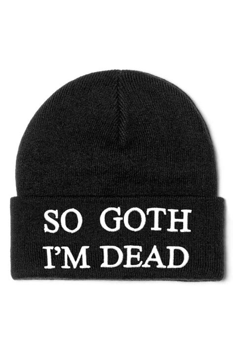 Goth Beanie B Killstar Goth Hat Nerd Aesthetic Goth Look Cute