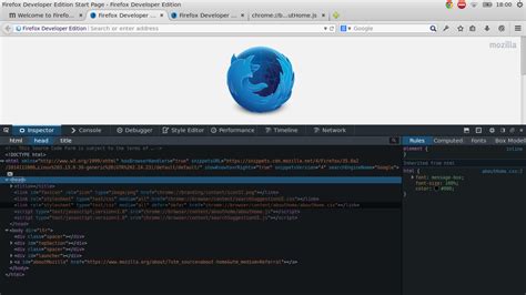 Why Does Firefox Developer Edition Use Chrome Urls To Load Scripts