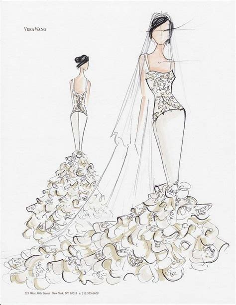 30 Cool Fashion Sketches Hative Bocetos De Vestidos De Novia