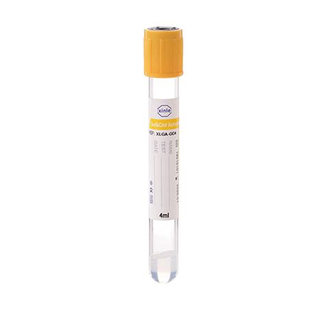 Gel And Clot Activator Vacuum Blood Collection Tube Hebei Xinle Sci