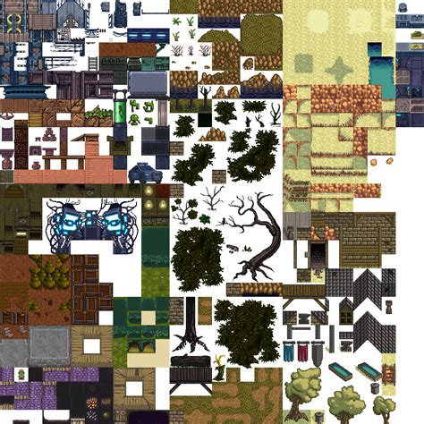 Lots Of Free 2d Tiles And Sprites By Hyptosis