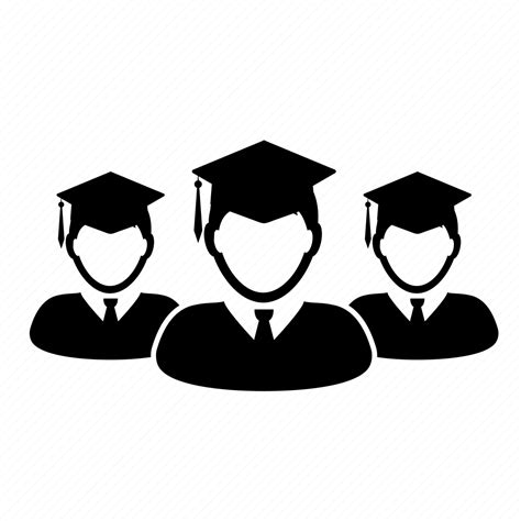Academic Education Graduation Student School Users Icon Download