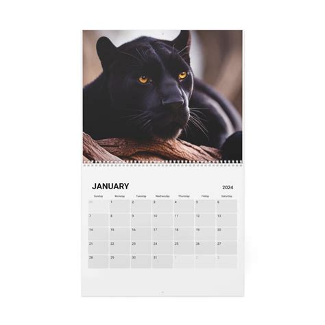 Big Cats Calendar 2024 Etsy